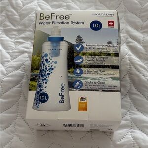 Katadyn BeFree Water Filtration Filter System 1L NEW